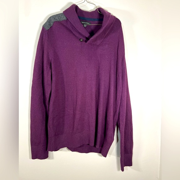 Banana Republic Sweater Men's XL Adult X-Large Pullover Shirt Maroon Soft‎ - Picture 1 of 8